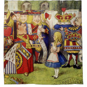 不思議の国のアリスおよびハートの女王 シャワーカーテン (正面)