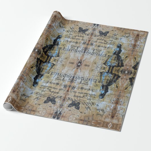 不思議の国のアリスお洒落 ラッピングペーパー (アンロールド)