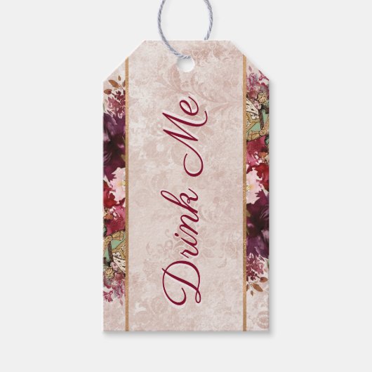 不思議の国のアリスお茶を飲むパーティーのお願い ギフトタグ (正面)