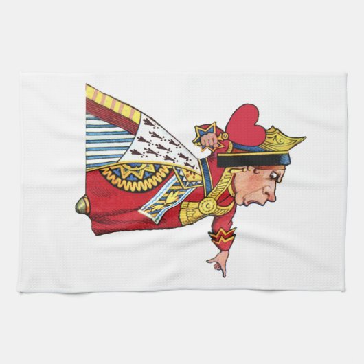 不思議の国のアリスからのハートの女王 キッチンタオル (横)