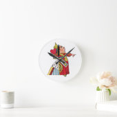 不思議の国のアリスからのハートの女王 ラウンド壁時計 (ホーム)
