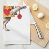 不思議の国のアリスからの白いウサギ キッチンタオル (四つ折り)