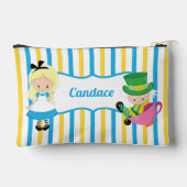 不思議の国のアリスかわいいパーソナライズされた女の子 アクセサリーポーチ (裏面)