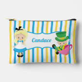 不思議の国のアリスかわいいパーソナライズされた女の子 アクセサリーポーチ (正面)