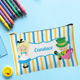 不思議の国のアリスかわいいパーソナライズされた女の子 アクセサリーポーチ