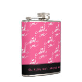 不思議の国のアリスが私を飲警告む フラスク (右)