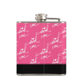 不思議の国のアリスが私を飲警告む フラスク (裏面)