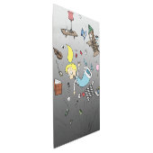 不思議の国のアリスが落ちる メタルプリント (3/4)