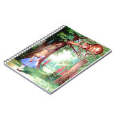 不思議の国のアリスそしてチェシャー猫 ノートブック (左側)