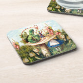 不思議の国のアリスそして幼虫 コースター (左側)