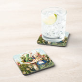 不思議の国のアリスそして幼虫 コースター (右側)