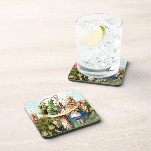 不思議の国のアリスそして幼虫 コースター (右側)