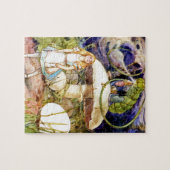 不思議の国のアリスそして幼虫 ジグソーパズル (横)