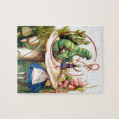 不思議の国のアリスそして幼虫 ジグソーパズル (横)