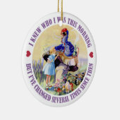 不思議の国のアリスそして幼虫 セラミックオーナメント (右)