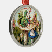 不思議の国のアリスそして幼虫 メタルオーナメント (右)