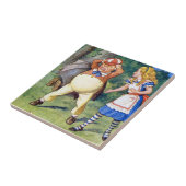 不思議の国のアリスそして怒っているTweedledum タイル (側面)