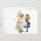 不思議の国のアリスそして白人の女王 ポストカード (正面/裏面)