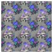 不思議の国のアリスといもむしとバラ ファブリック (見本)