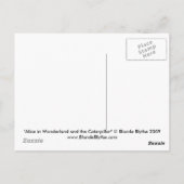 不思議の国のアリスといもむし葉書 ポストカード (裏面)