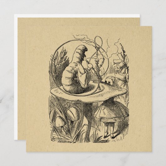 不思議の国のアリスといもむし シーズンカード (正面/裏面)