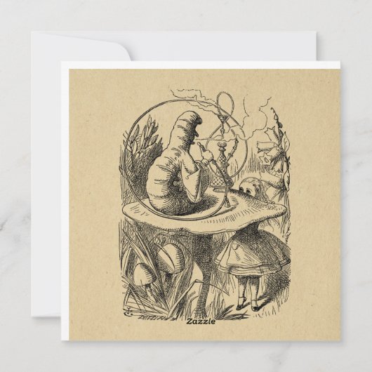 不思議の国のアリスといもむし シーズンカード (裏面)