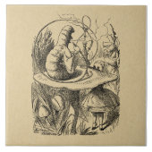 不思議の国のアリスといもむし タイル (正面)