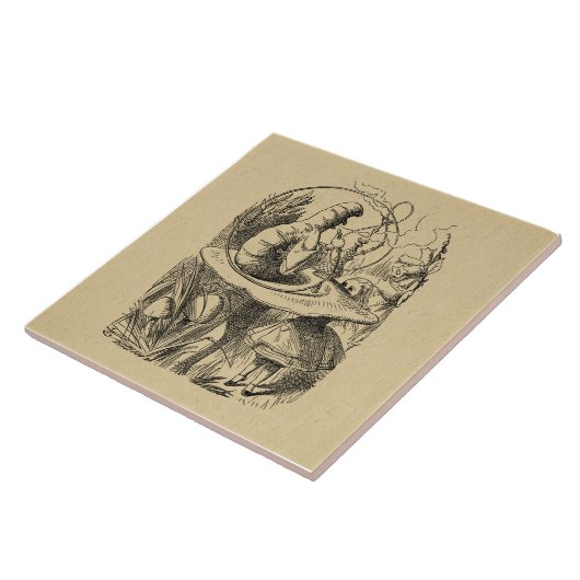 不思議の国のアリスといもむし タイル (側面)