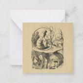 不思議の国のアリスといもむし ノートカード (正面)