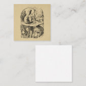 不思議の国のアリスといもむし ノートカード (正面/裏面)