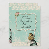 不思議の国のアリスとっても重要な日結婚付 セーブザデート (正面/裏面)