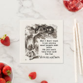 不思議の国のアリスとアリスを一緒にチェシャ猫 スタンダードカクテルナプキン (インサイチュ)