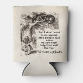 不思議の国のアリスとアリスを一緒にチェシャ猫 缶クーラー (正面)