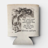 不思議の国のアリスとアリスを一緒にチェシャ猫 缶クーラー (裏面)