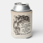 不思議の国のアリスとアリスを一緒にチェシャ猫 缶クーラー (缶裏面)