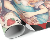 不思議の国のアリスとカードテーマ ラッピングペーパー (ロールコーナー)