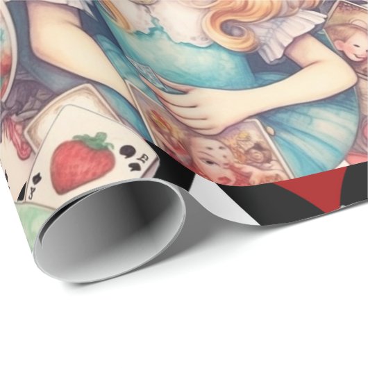 不思議の国のアリスとカードテーマ ラッピングペーパー (ロールコーナー)