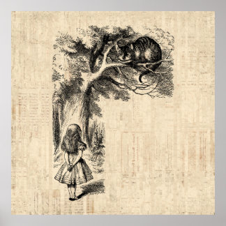 不思議の国のアリスとチェシャ猫 ポスター