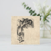 不思議の国のアリスとチェシャ猫 招待状 (スタンド正面)