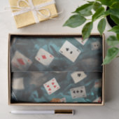 不思議の国のアリスとトランプとティーポット 薄葉紙 (ギフト)