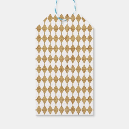 不思議の国のアリスとバラ ギフトタグ (裏面)