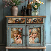 不思議の国のアリスとピンクのフラミンゴ 薄葉紙