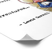 不思議の国のアリスとフラミンゴの冒険名言 ポスター (角)