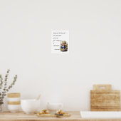 不思議の国のアリスとフラミンゴの冒険名言 ポスター (キッチン)