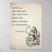 不思議の国のアリスとフラミンゴの冒険名言 ポスター (正面)