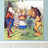 不思議の国のアリスとライオンと一角獣 キャンバスプリント (インサイチュ (ウッドフロア))