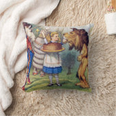 不思議の国のアリスとライオンと一角獣 クッション (ブランケット)