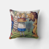 不思議の国のアリスとライオンと一角獣 クッション (裏面)