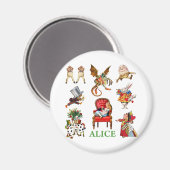 不思議の国のアリスと友人たち マグネット (正面/裏面)