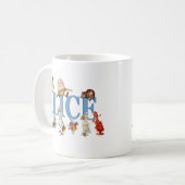 不思議の国のアリスと友人 コーヒーマグカップ (正面左)